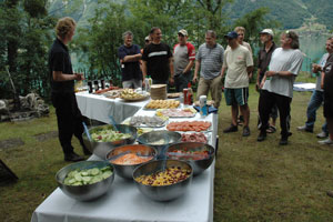 Grillbuffet an der Aare