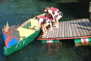 Einstieg in das Drachenboot