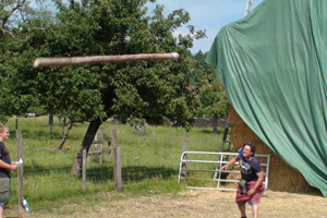 Highland Games Baumstamm Werfen