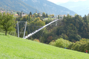 Hängebrücke Gesamtansicht