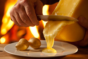 Raclette im Schlosskeller