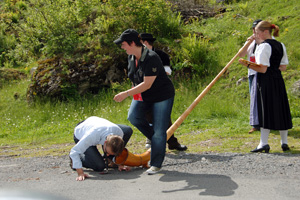 Alphorn blasen