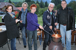 Outdoor Fondue macht Spass